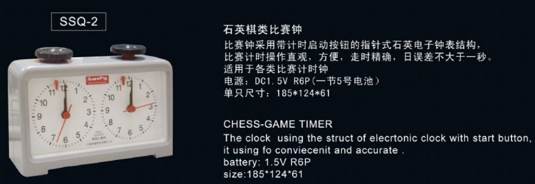 點擊查看詳細信息<br>標(biāo)題：SSQ-2石英棋類比賽鐘 閱讀次數(shù)：2412
